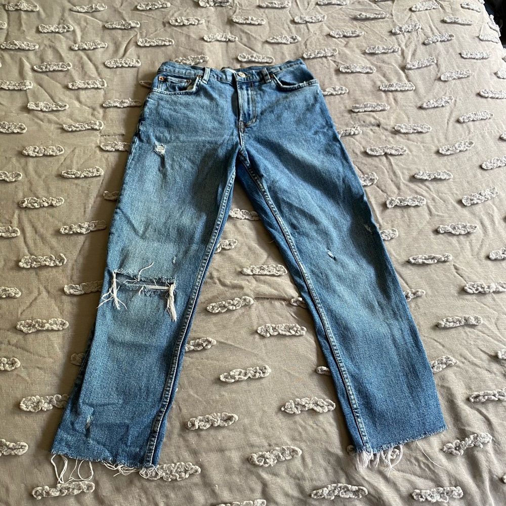 Zara cropped jeans